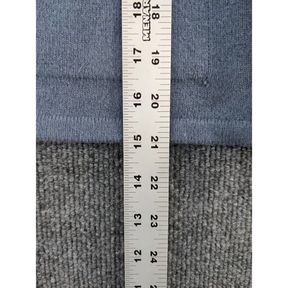 ESprit Girl's 85% Lambswool 1/4 Zip Pullover Sweater Size M Blue Zip Pocket - Picture 9 of 9